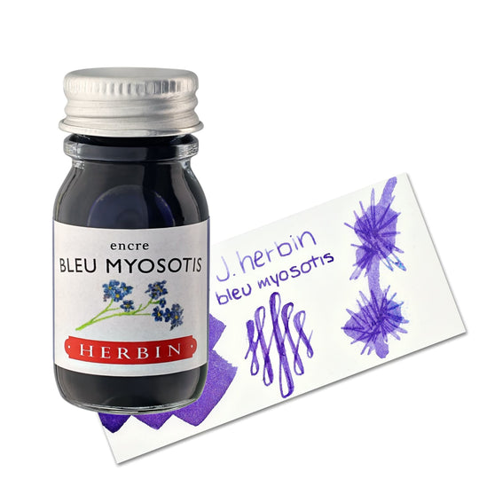 J. Herbin Bleu Myosotis (Forget-me-not Blue) Bottled Ink and Cartridges