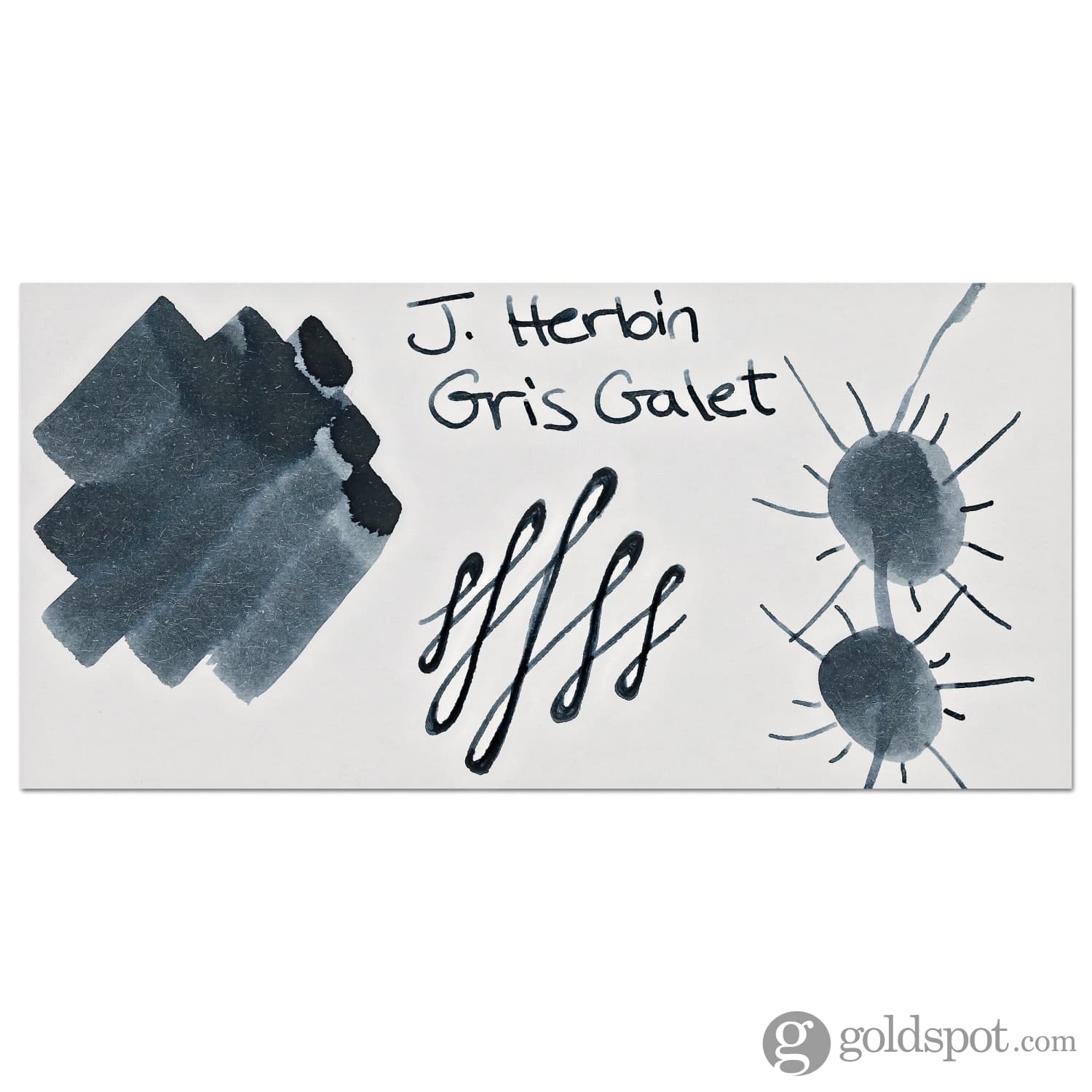 J. Herbin Bottled Ink in Gris Galet (Pebble Gray) - Goldspot Pens