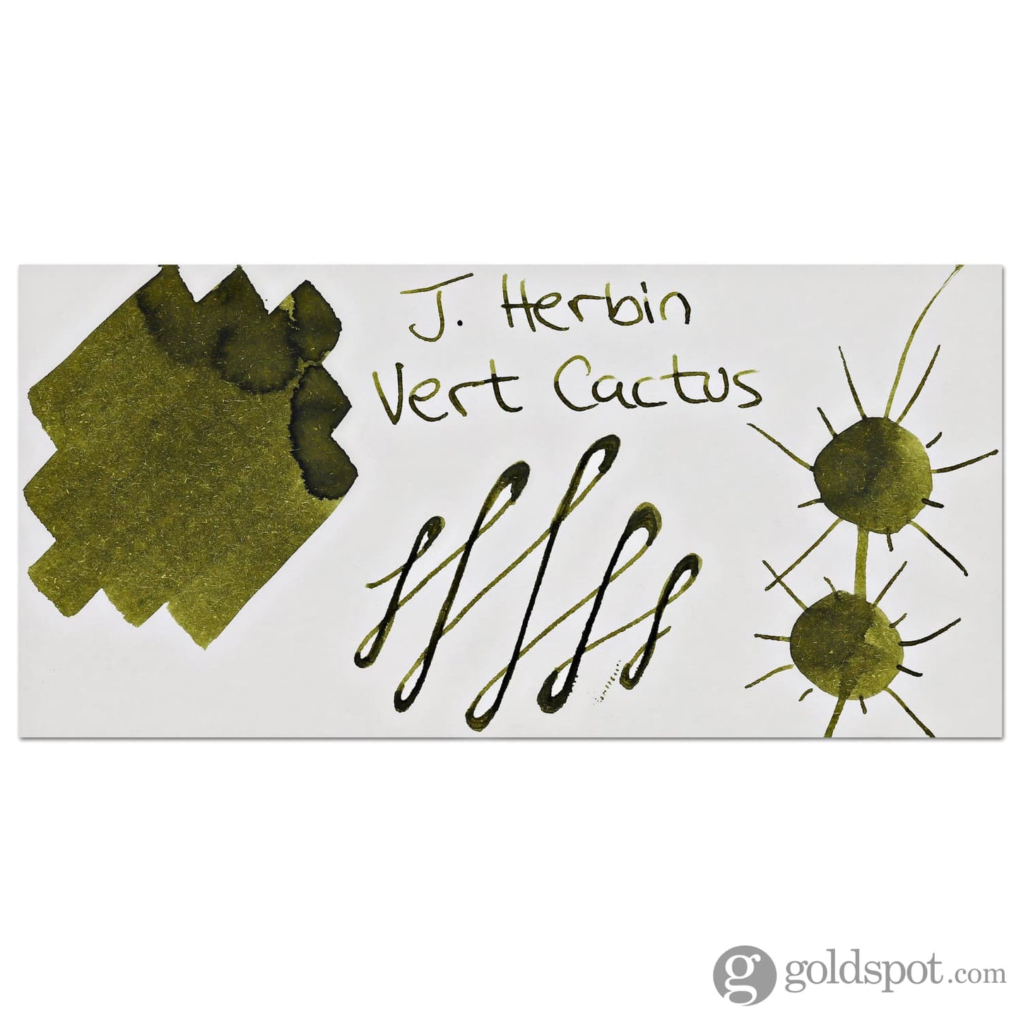 J. Herbin Bottled Ink in Vert Cactus (Green Cactus) Bottled Ink