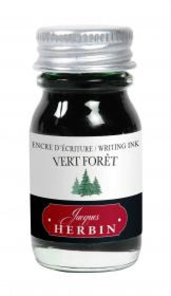 J. Herbin Bottled Ink in Vert Forêt (Forest Green) - Goldspot Pens