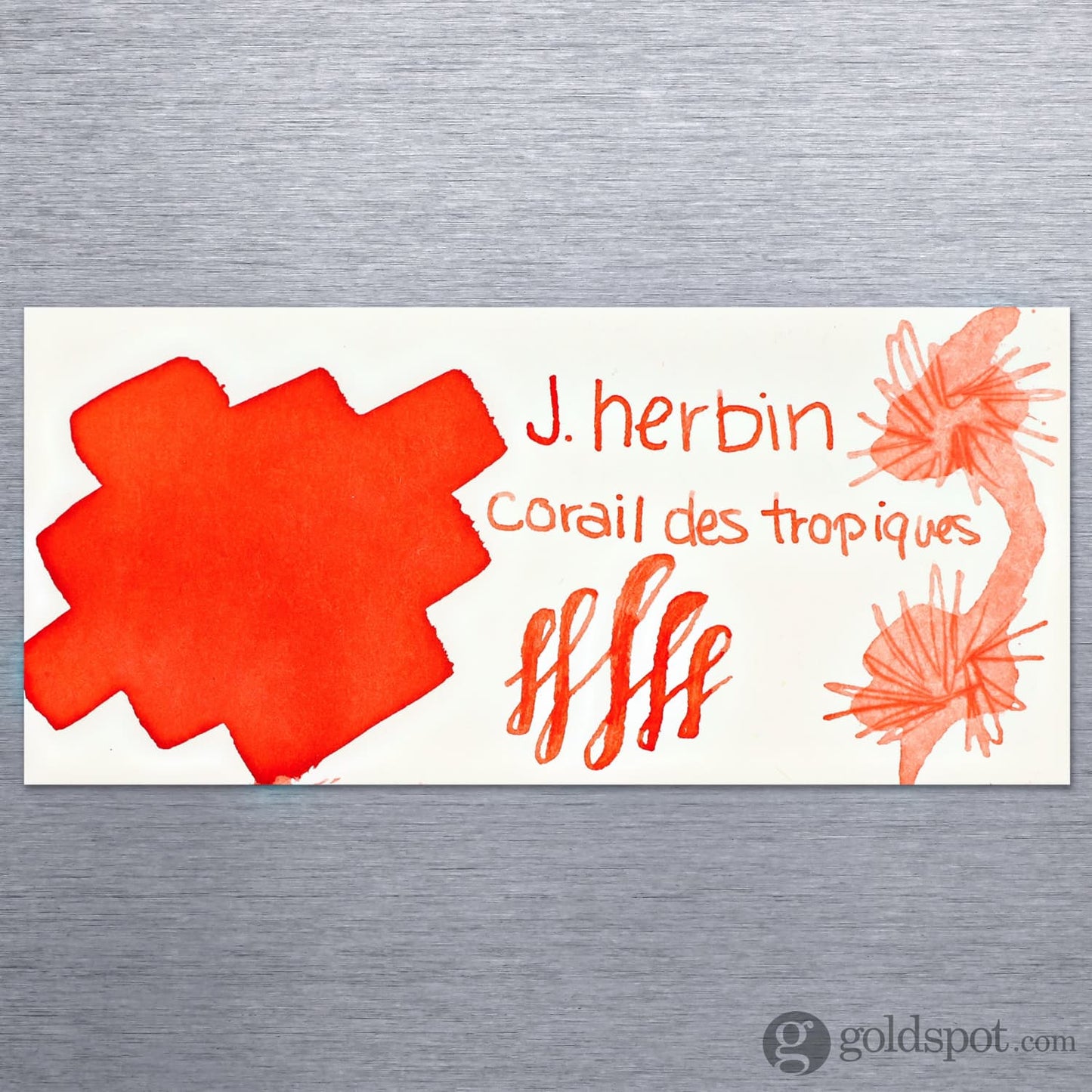 J. Herbin Bottled Ink in Corail des Tropiques (Tropical Coral) Bottled Ink