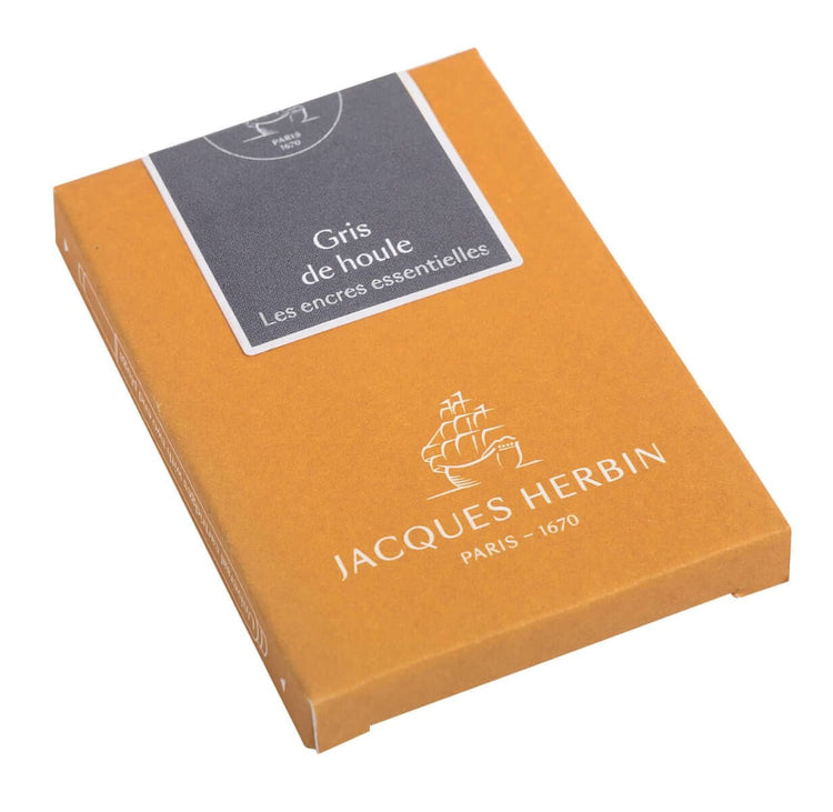 J. Herbin Fountain Ink Cartridges in Gris de Houle - Pack of 7 Fountain Pen Cartridges