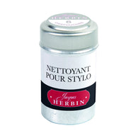 J. Herbin Fountain Pen Cleaning Solution Tin of 6 Cartridges