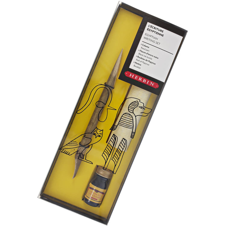 J. Herbin History of Writing Egyptian Scribe Writing Set Dip Pen