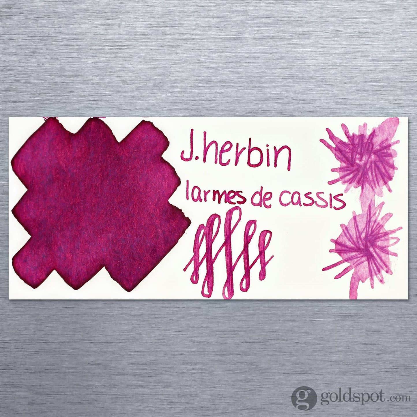 J. Herbin Bottled Ink and Cartridges in Larmés de Cassis (Tears of Blackcurrant) Bottled Ink