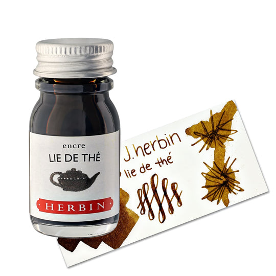 J. Herbin Lie de Thé (Brown Tea) Bottled Fountain Pen Ink and Cartidges