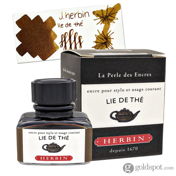 J. Herbin Bottled Ink and Cartridges in Lie de Thé (Brown Tea) 30ml Bottled Ink