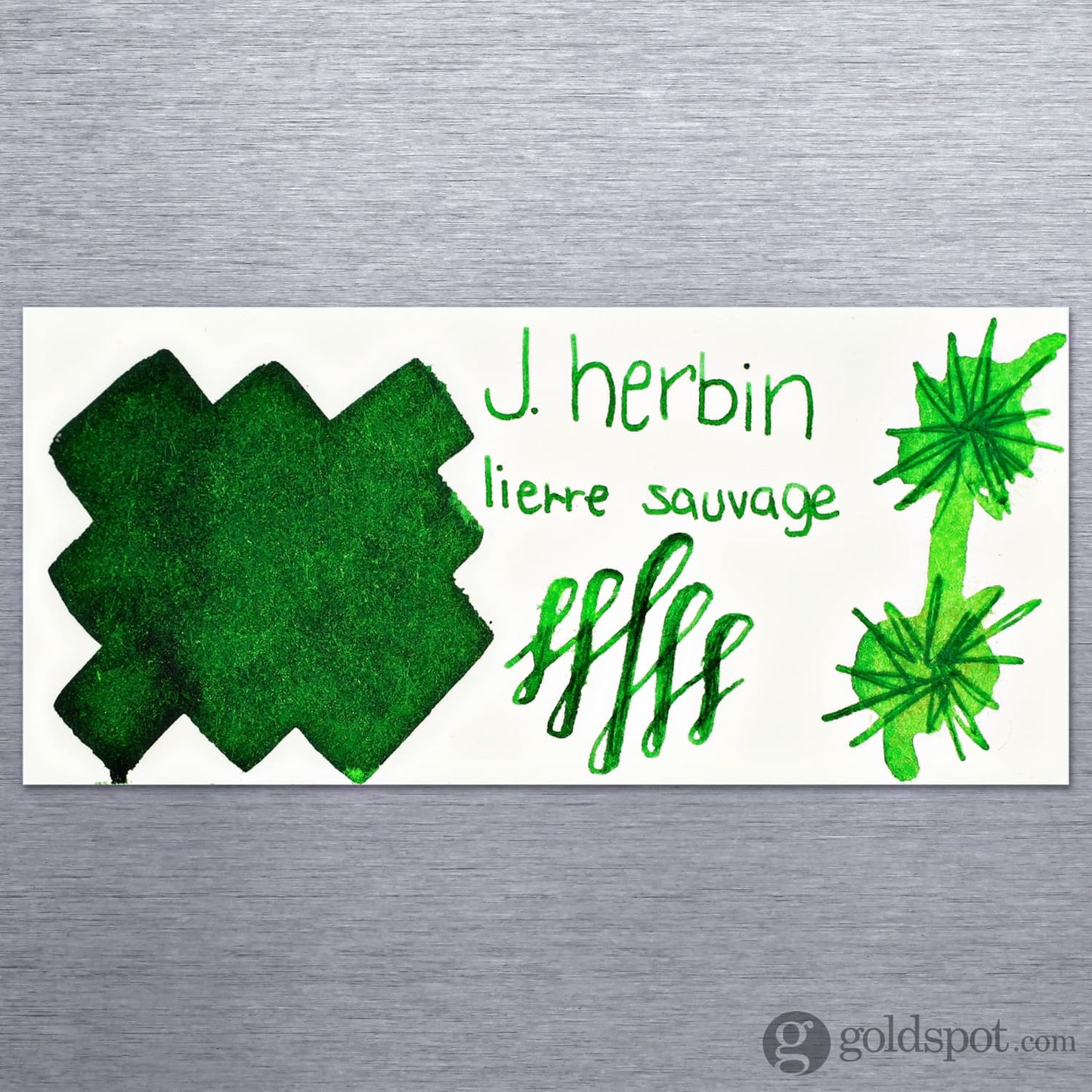 J. Herbin Bottled Ink in Lierre Sauvage (Wild Ivy Green) Bottled Ink
