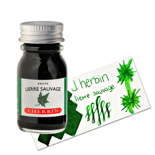 J. Herbin Lierre Sauvage (Wild Ivy Green) Bottled Fountain Pen Ink