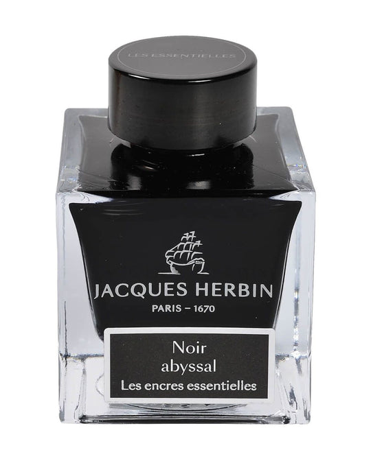 J. Herbin Noir Abyssal Essential Bottled Ink and Cartridges