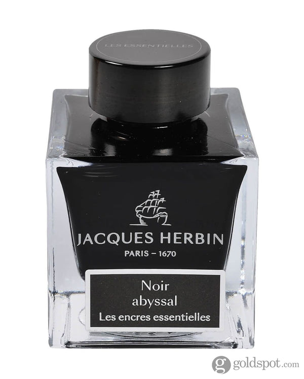J. Herbin Essential Bottled Ink and Cartridges in Noir Abyssal 50ml Bottled Ink
