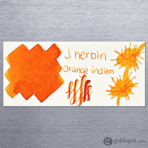 J. Herbin Bottled Ink and Cartridges in Orange Indien (Indian Orange) Bottled Ink