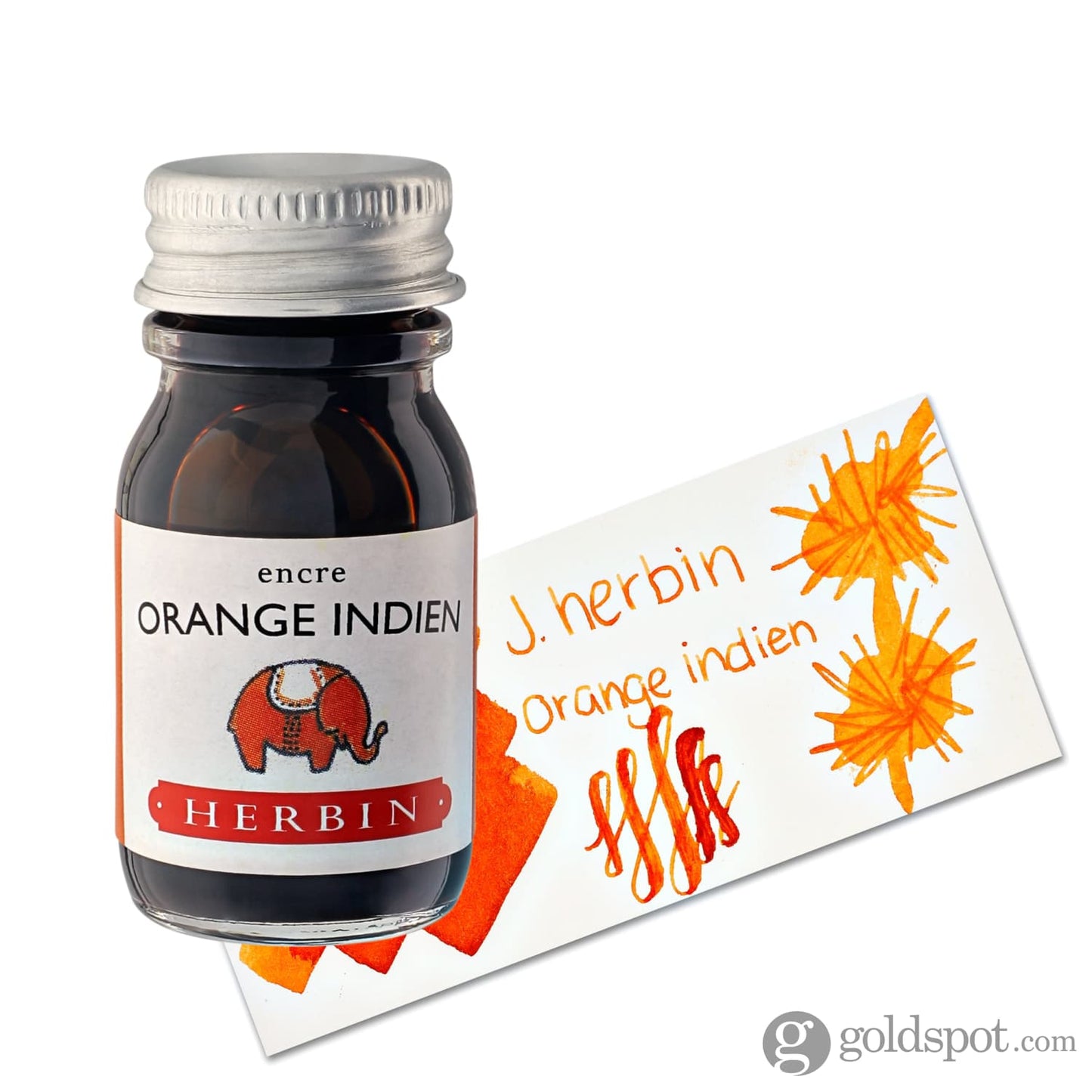 J. Herbin Bottled Ink and Cartridges in Orange Indien (Indian Orange) 10ml Bottled Ink