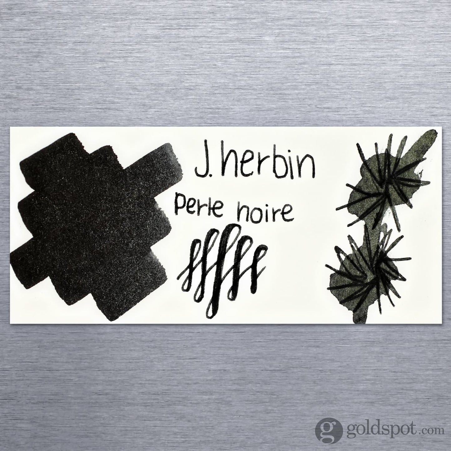 J. Herbin Bottled Ink and Cartridges in Perle Noire (Black Pearl) Bottled Ink