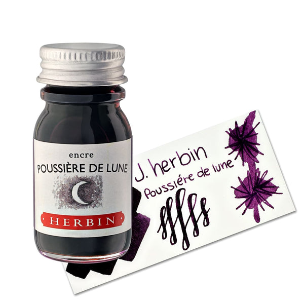 J. Herbin Bottled Ink and Cartridges in Poussière de Lune (Moondust Purple) Bottled Ink