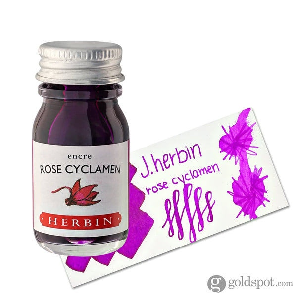 J. Herbin Bottled Ink and Cartridges in Rose Cyclamen (Cyclamen Pink) 10ml Bottled Ink