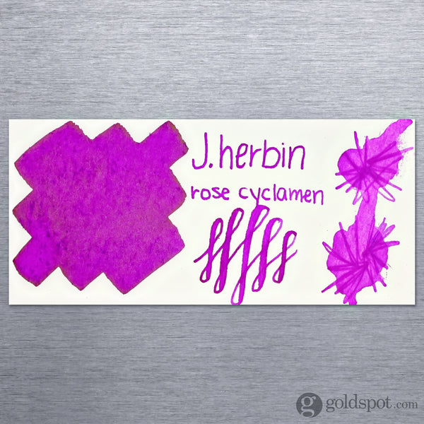 J. Herbin Bottled Ink and Cartridges in Rose Cyclamen (Cyclamen Pink) Bottled Ink