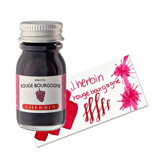 J. Herbin Bottled Ink in Rouge Bourgogne (Burgundy Red) Bottled Ink