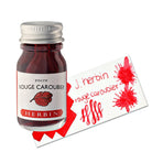 J. Herbin Bottled Ink and Cartridges in Rouge Caroubier (Carob Seed Red) Bottled Ink