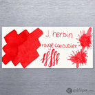 J. Herbin Bottled Ink and Cartridges in Rouge Caroubier (Carob Seed Red) Bottled Ink