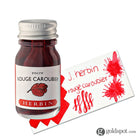 J. Herbin Bottled Ink and Cartridges in Rouge Caroubier (Carob Seed Red) 10ml Bottled Ink