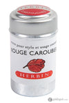 J. Herbin Bottled Ink and Cartridges in Rouge Caroubier (Carob Seed Red) Bottled Ink