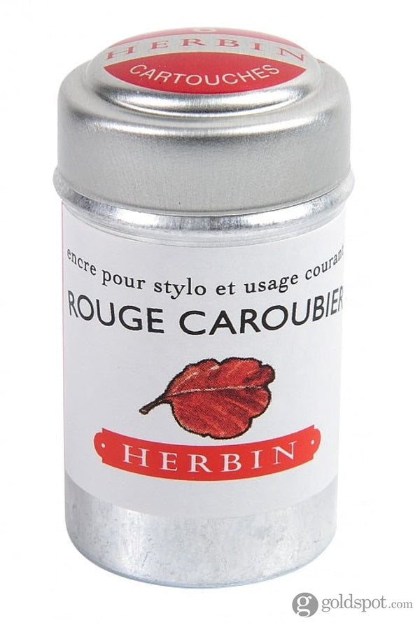 J. Herbin Bottled Ink and Cartridges in Rouge Caroubier (Carob Seed Red) Bottled Ink