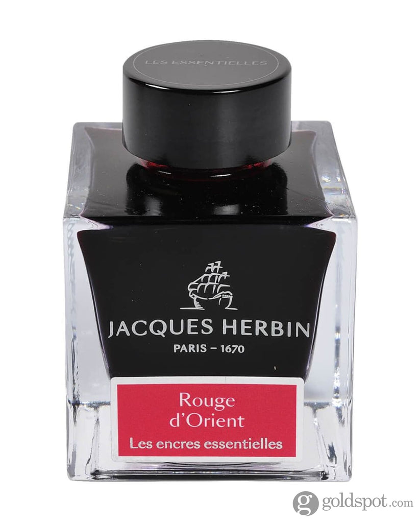 J. Herbin Essential Bottled Ink and Cartridges in Rouge d’Orient 50ml Bottled Ink