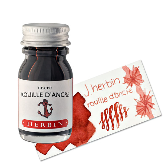 J. Herbin Rouille d'Ancre (Rusty Anchor Red) Bottled Fountain Pen Ink