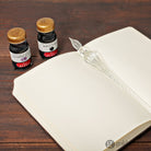 J. Herbin Round Glass Pen and Ink Set in Clear Dip Pen
