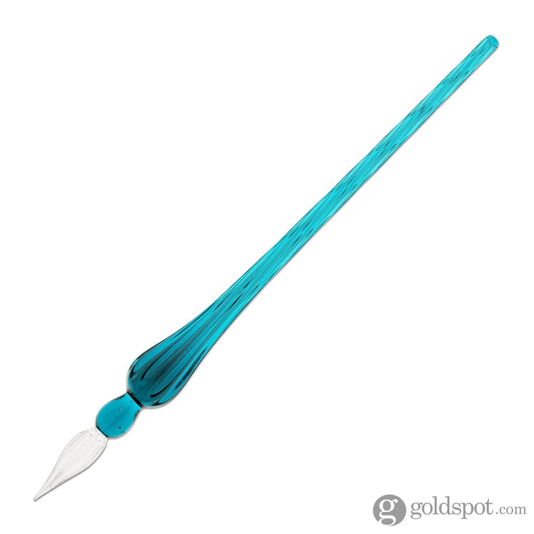 J. Herbin Round Glass Pen and Ink Set in Turquoise Dip Pen