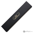 J. Herbin Round Glass Pen in Black Tapered Spiral Handle with Frosted Glass Dip Pen