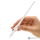 J. Herbin Round Glass Pen in Clear Tapered Spiral Handle with Frosted Glass Dip Pen