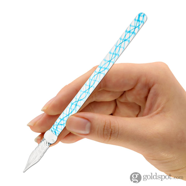 J. Herbin Straight Glass Pen in Bleu Calanque Dip Pen