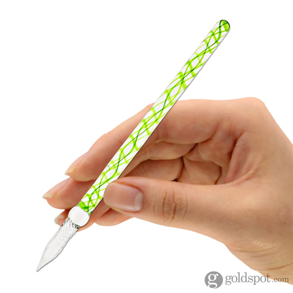 J. Herbin Straight Glass Pen in Vert Pre Dip Pen