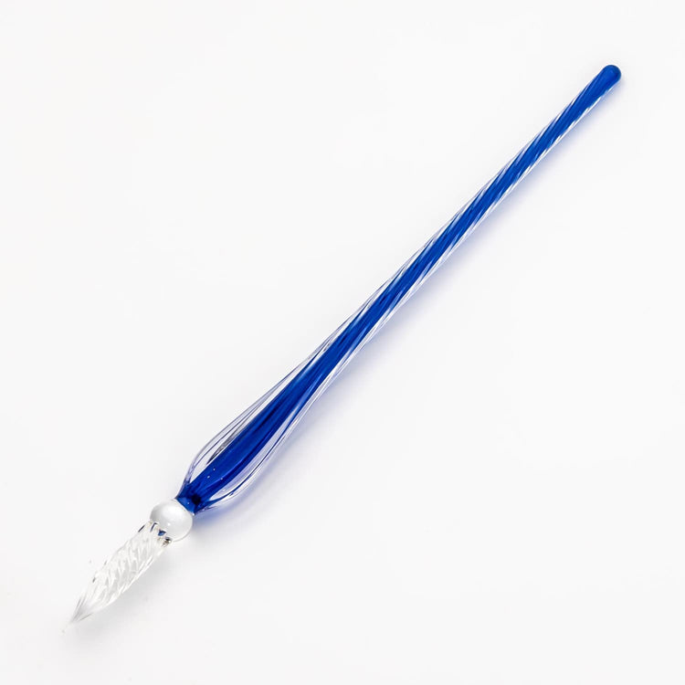J. Herbin Twisted Glass Dip Pen in Bleu Nuit Dip Pen