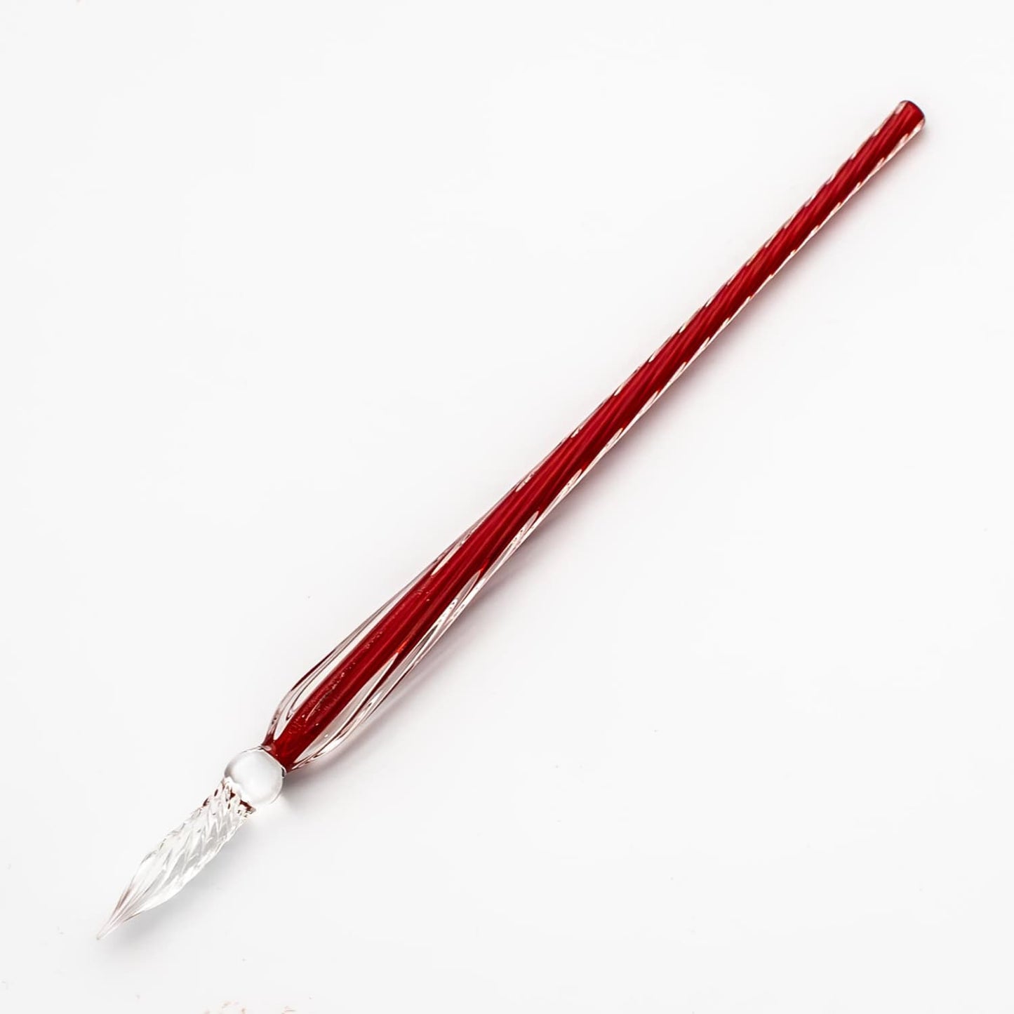 J. Herbin Twisted Glass Dip Pen in Rouge Caroubier Dip Pen