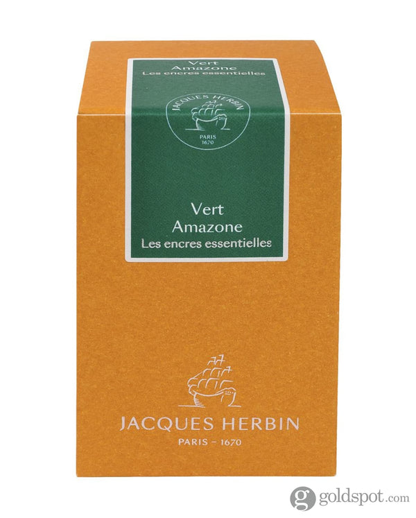 J. Herbin Essential Bottled Ink and Cartridges in Vert Amazone Bottled Ink