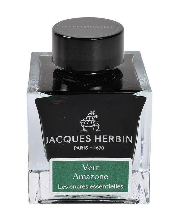 J. Herbin Essential Bottled Ink and Cartridges in Vert Amazone Bottled Ink