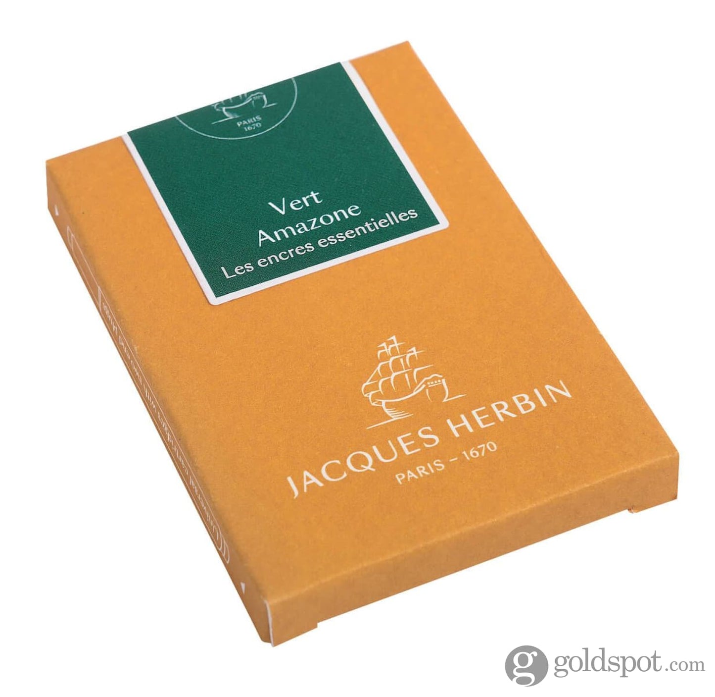 J. Herbin Essential Bottled Ink and Cartridges in Vert Amazone Cartridges Bottled Ink