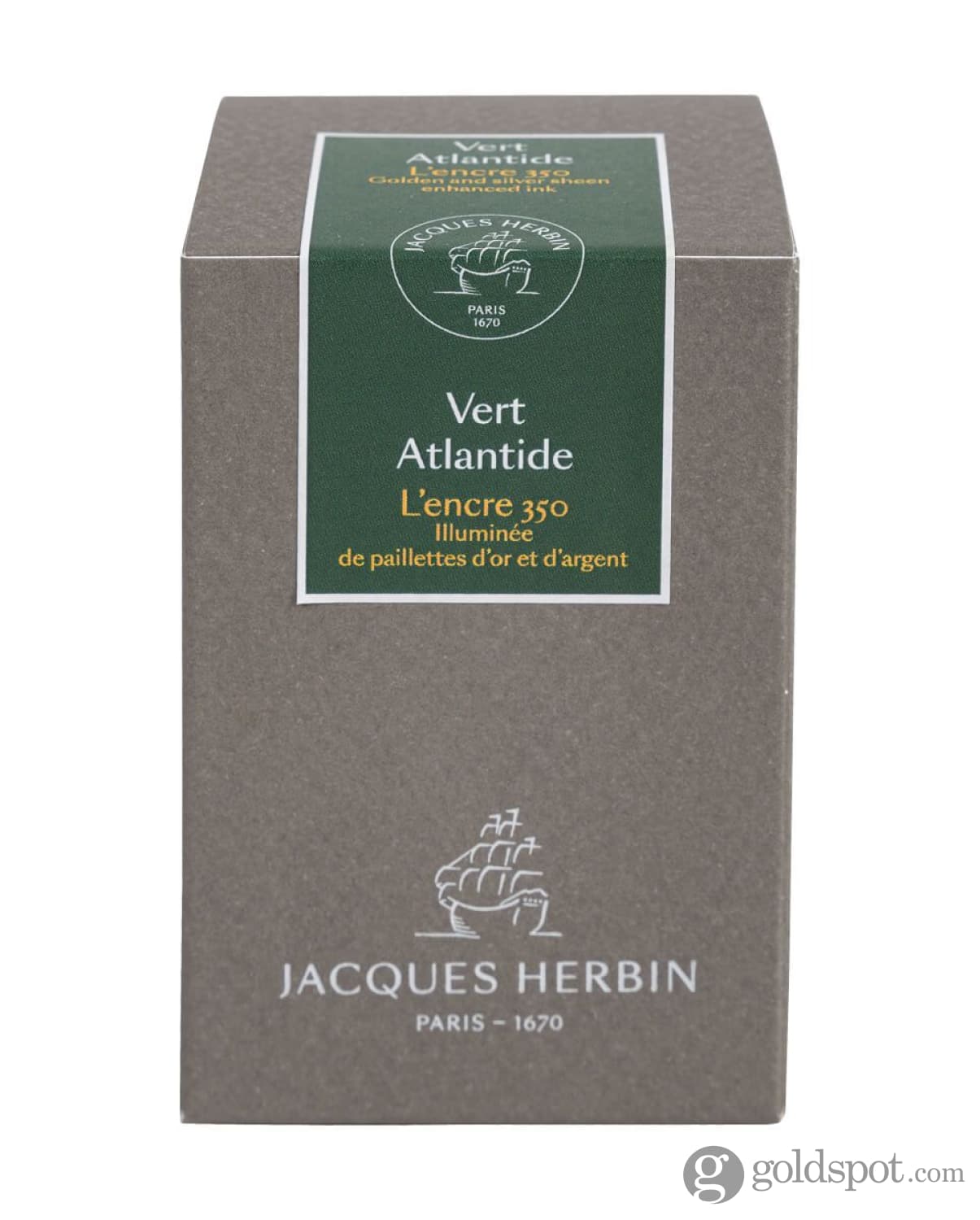 J. Herbin Encre 350 Bottled Ink in Vert Atlantide - 50 mL Bottled Ink