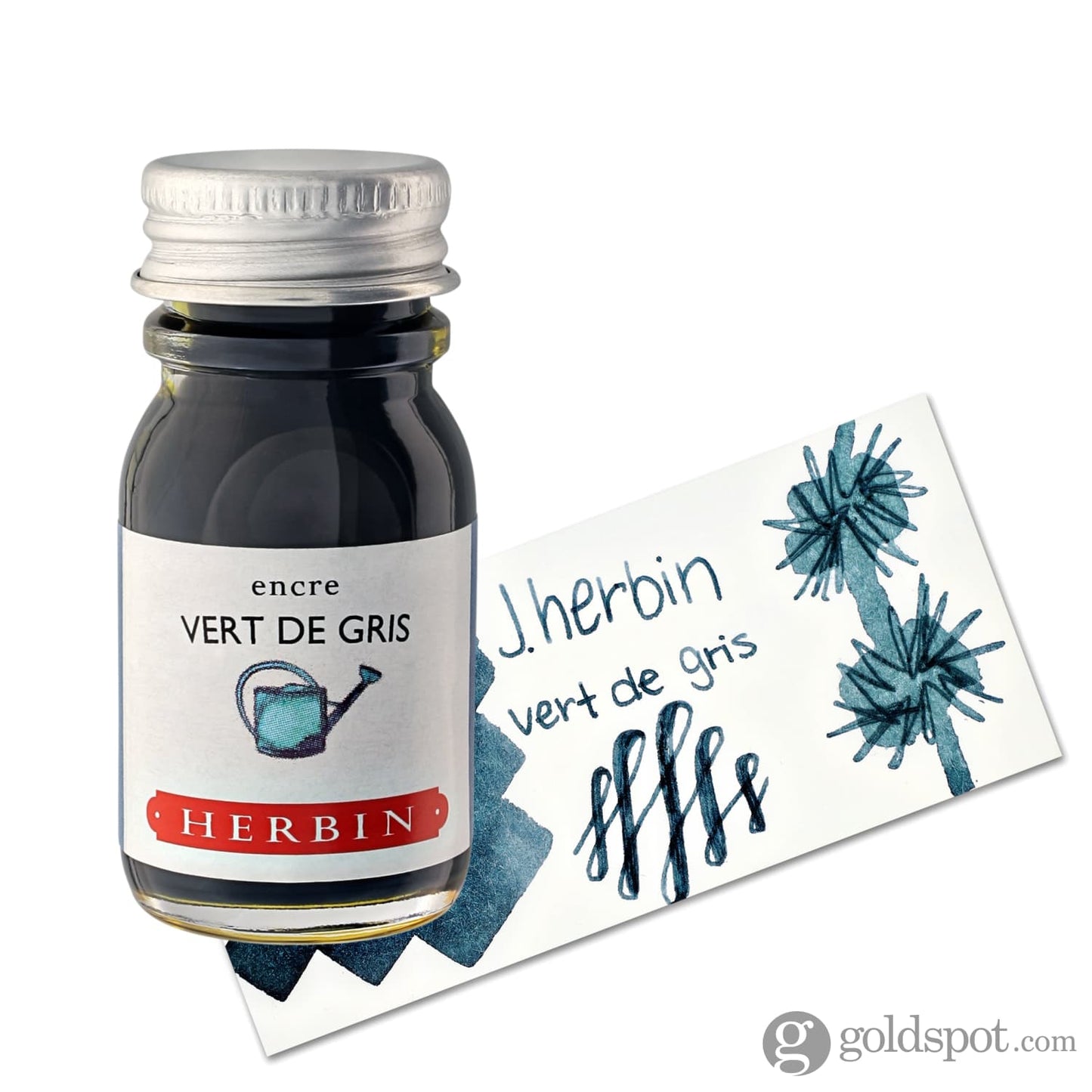 J. Herbin Bottled Ink in Vert de Gris (Greyish Green) 10ml Bottled Ink
