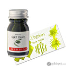 J. Herbin Bottled Ink and Cartridges in Vert Olive (Green Olive) 10ml Bottled Ink