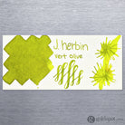 J. Herbin Bottled Ink and Cartridges in Vert Olive (Green Olive) Bottled Ink