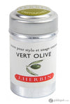 J. Herbin Bottled Ink and Cartridges in Vert Olive (Green Olive) Cartridges Bottled Ink