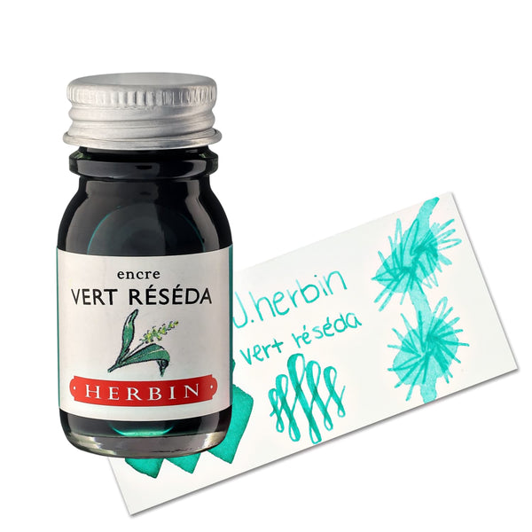 J. Herbin Bottled Ink in Vert Réséda (Green Mignonette) Bottled Ink