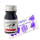 J. Herbin Bottled Ink and Cartridges in Violet Pensée (Pensive Violet) Bottled Ink