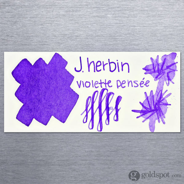 J. Herbin Bottled Ink and Cartridges in Violet Pensée (Pensive Violet) Bottled Ink