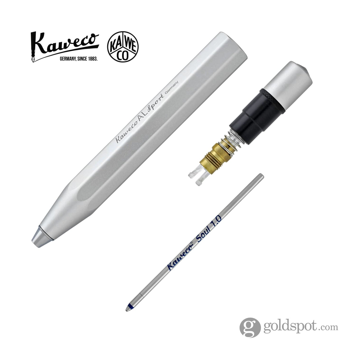 Kaweco AL Sport Ballpoint Pen in Silver Ballpoint Pens