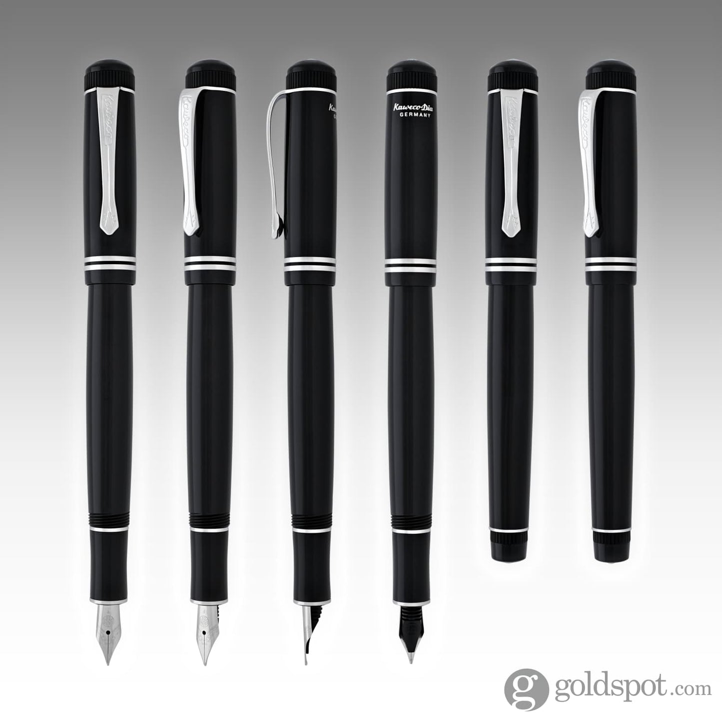 Kaweco Dia2 Fountain Pen in Black and Silver